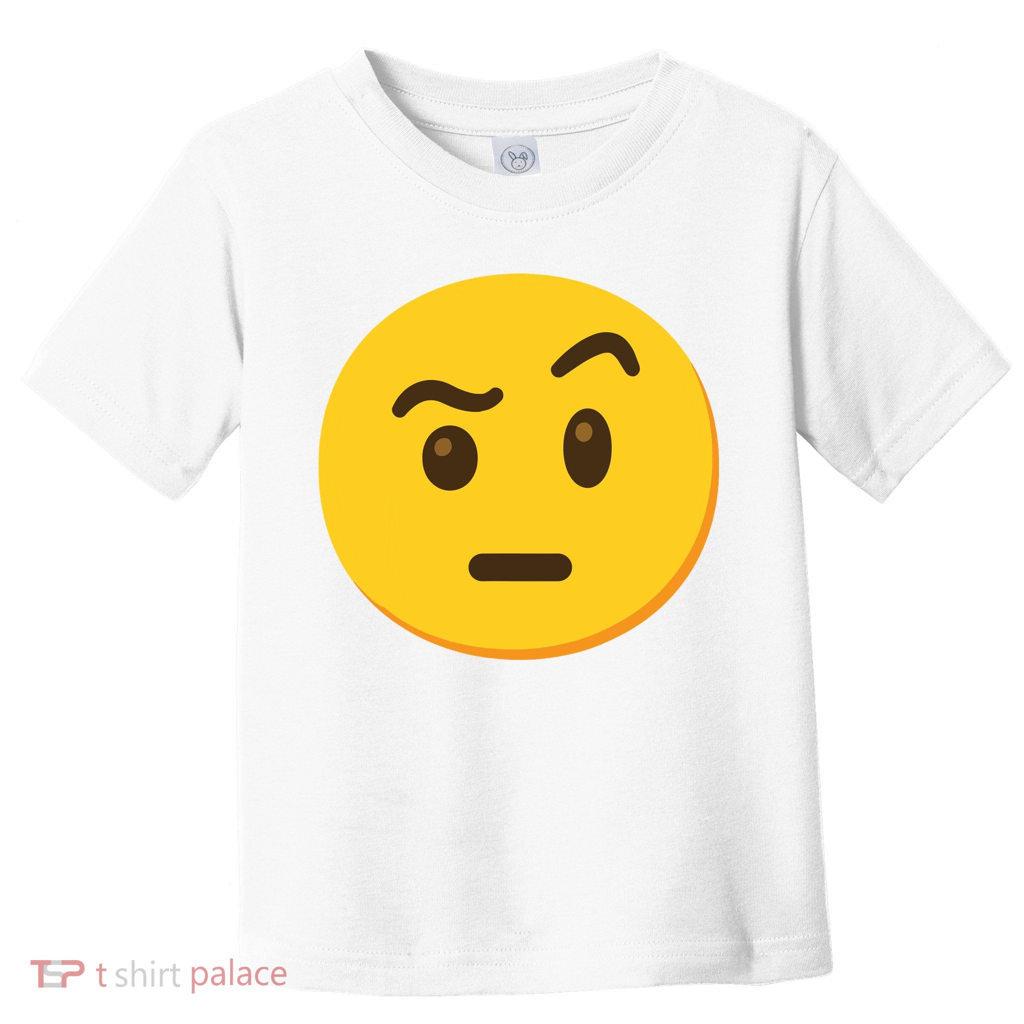 Emoticon Face With Raised Eyebrow Gift Toddler T-Shirt