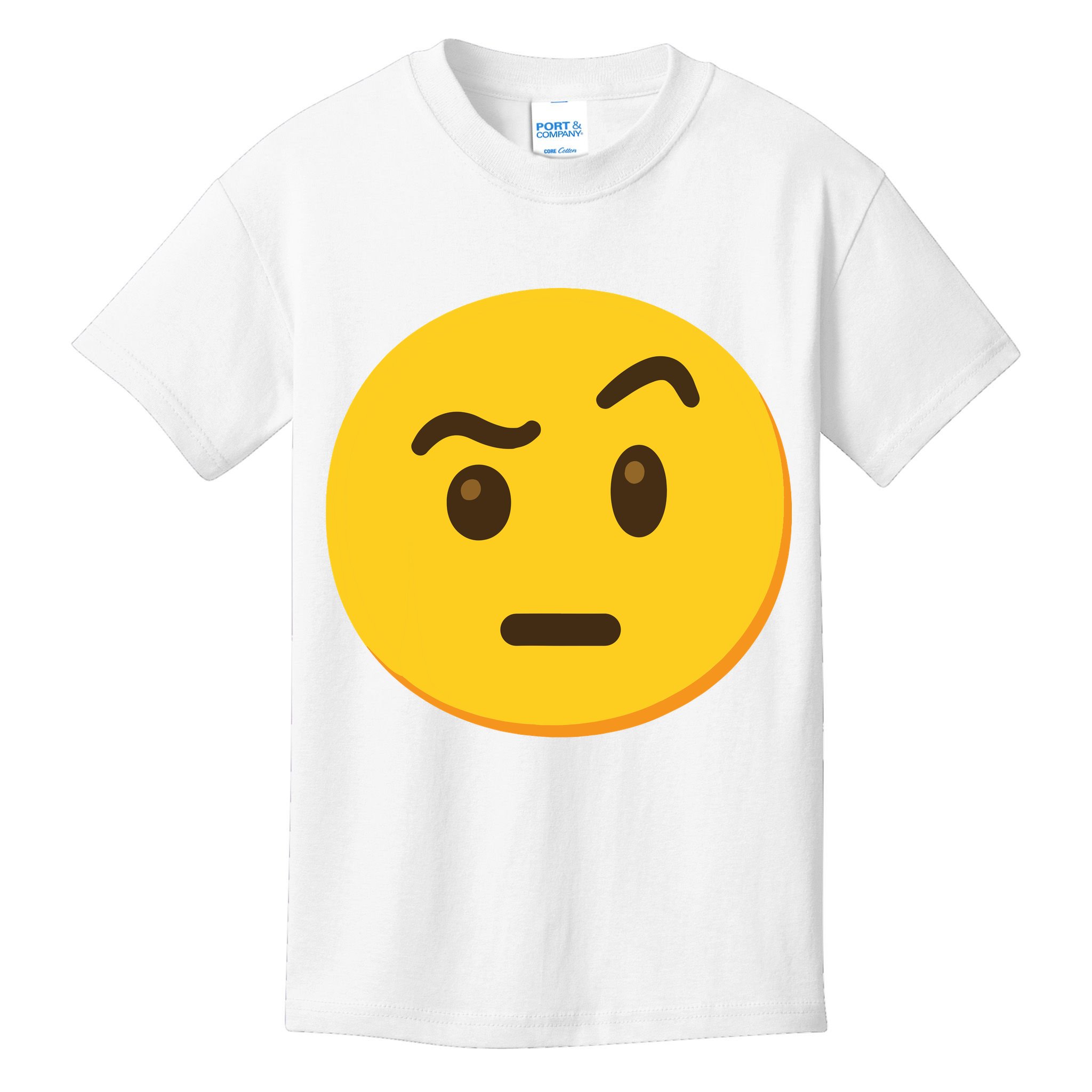 Emoticon Face With Raised Eyebrow Gift Kids T-Shirt