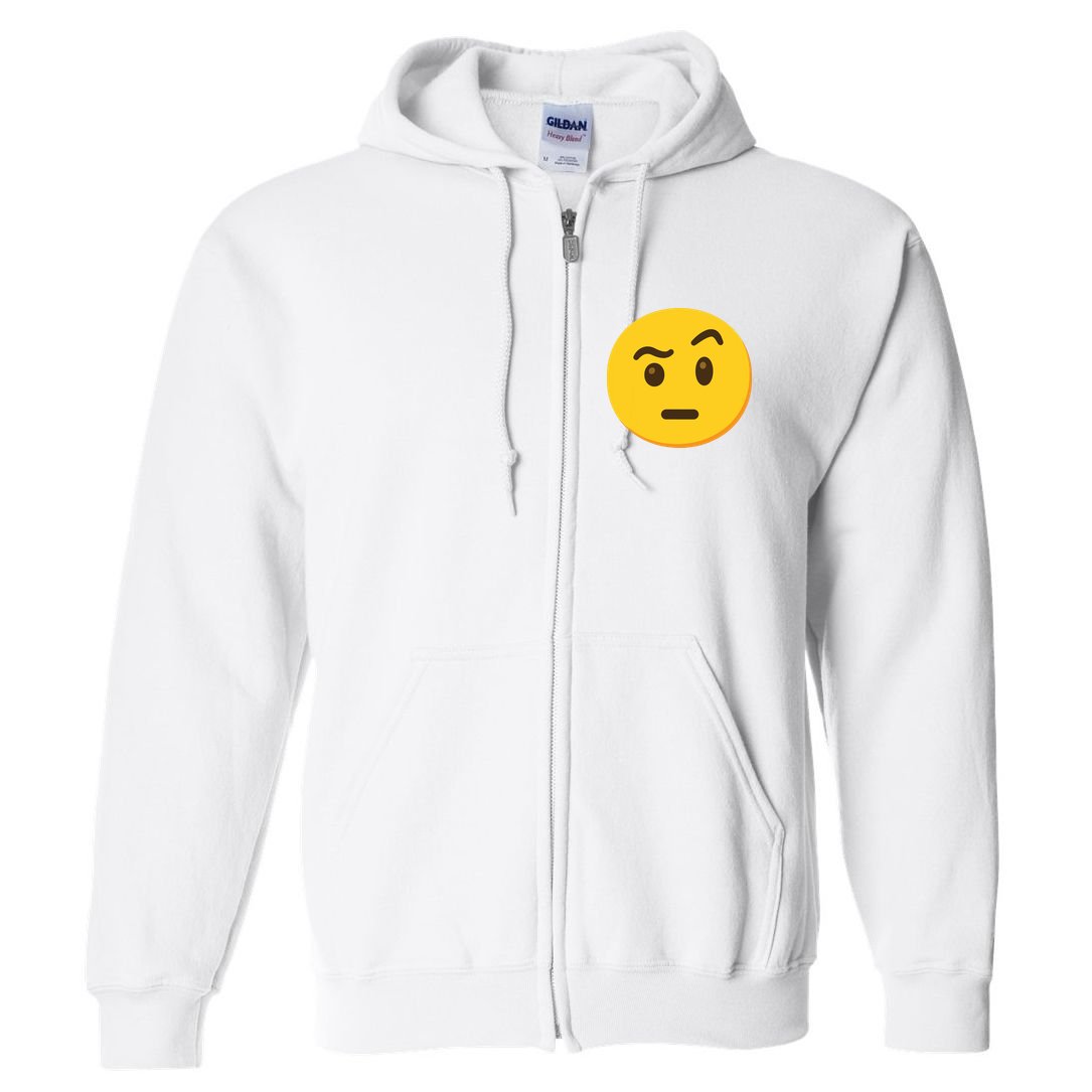 Emoticon Face With Raised Eyebrow Gift Full Zip Hoodie