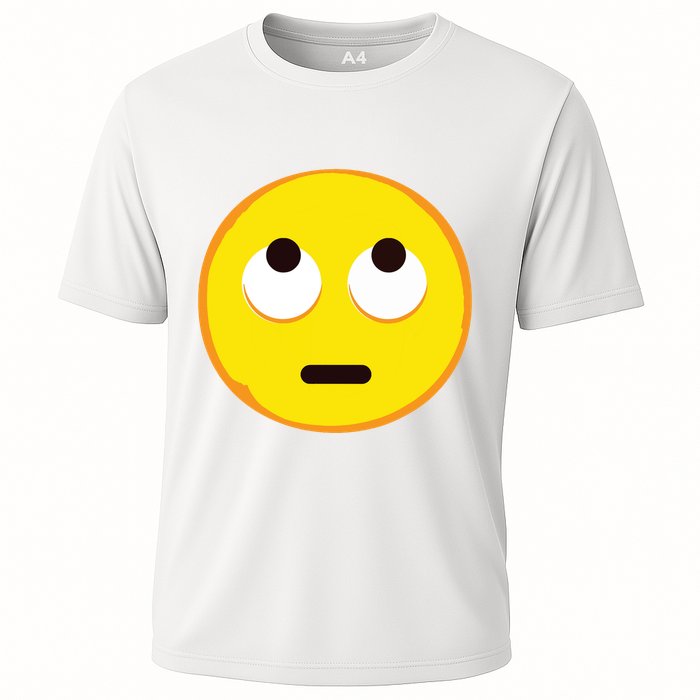 Emoticon Face With Rolling Eyes Eye Roll Emoticon Gift Cooling Performance Crew T-Shirt
