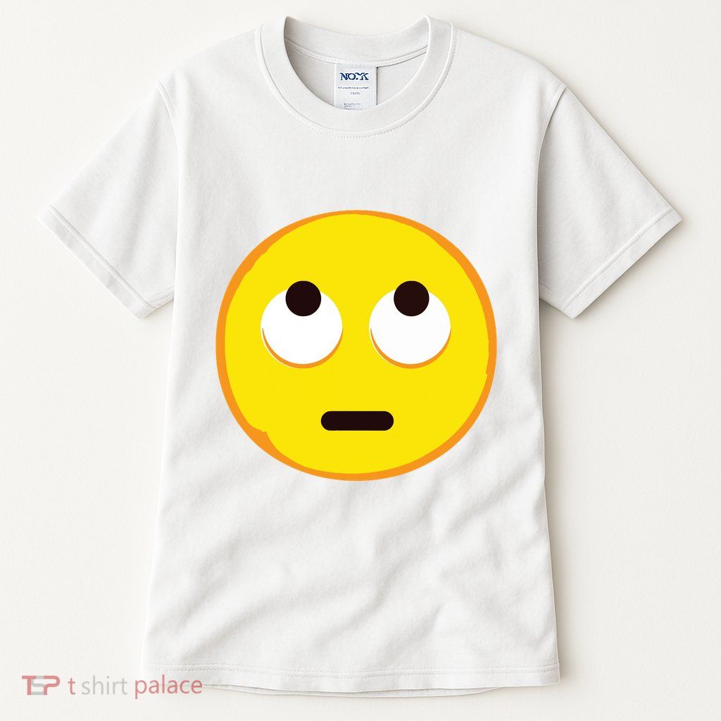 Emoticon Face With Rolling Eyes Eye Roll Emoticon Gift Tall T-Shirt
