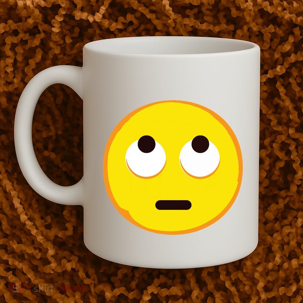 Emoticon Face With Rolling Eyes Eye Roll Emoticon Gift Mug