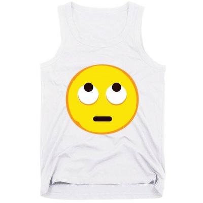 Emoticon Face With Rolling Eyes Eye Roll Emoticon Gift Tank Top