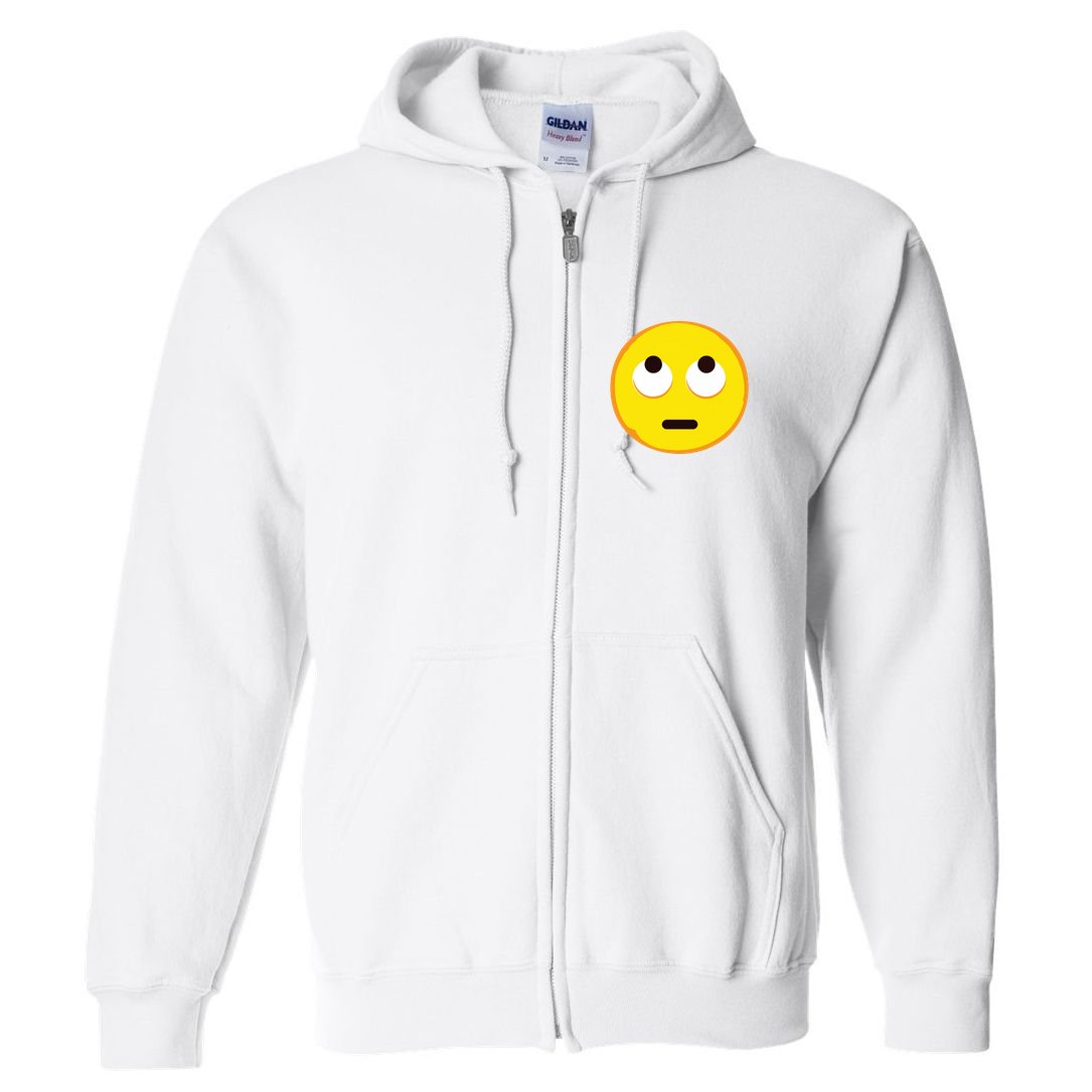 Emoticon Face With Rolling Eyes Eye Roll Emoticon Gift Full Zip Hoodie