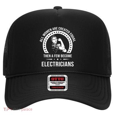 Electrician For Women Electrician High Crown Mesh Back Trucker Hat