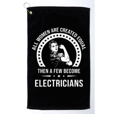 Electrician For Women Electrician Platinum Collection Golf Towel