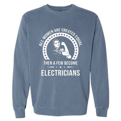 Electrician For Women Electrician Garment-Dyed Sweatshirt