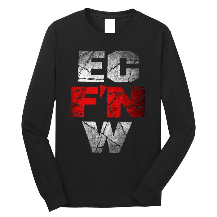 Ec FN W Extreme Championship Wrestling Long Sleeve Shirt