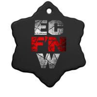 Ec FN W Extreme Championship Wrestling Ceramic Star Ornament