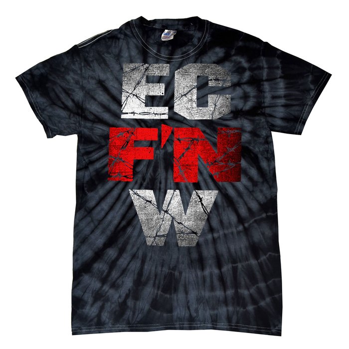 Ec FN W Extreme Championship Wrestling Tie-Dye T-Shirt