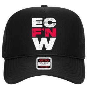 Ec FN W Wrestling Championship Wrestler Fighter High Crown Mesh Back Trucker Hat