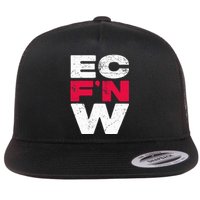 Ec FN W Wrestling Championship Wrestler Fighter Flat Bill Trucker Hat