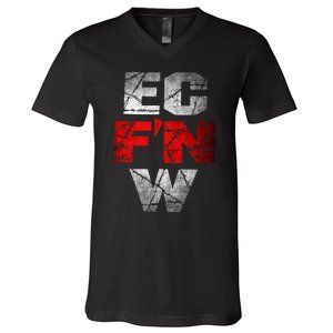 Ec FN W Extreme Championship Wrestling Ecw V-Neck T-Shirt