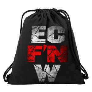 Ec FN W Extreme Championship Wrestling Ecw Drawstring Bag