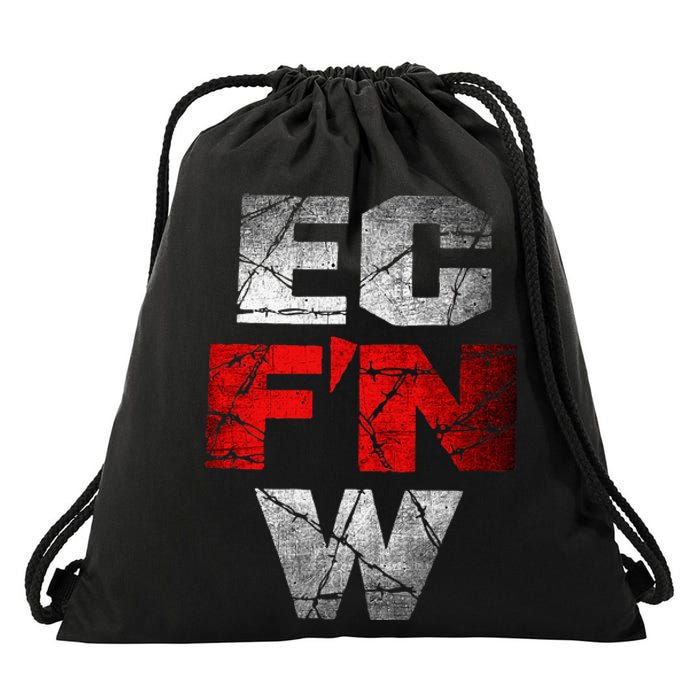 Ec FN W Extreme Championship Wrestling Ecw Drawstring Bag