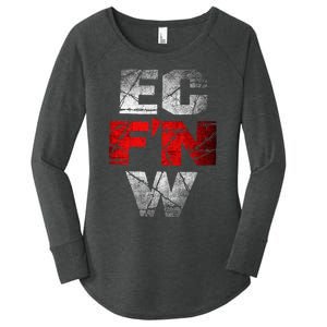 Ec FN W Extreme Championship Wrestling Ecw Women's Perfect Tri Tunic Long Sleeve Shirt