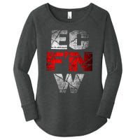 Ec FN W Extreme Championship Wrestling Ecw Women's Perfect Tri Tunic Long Sleeve Shirt