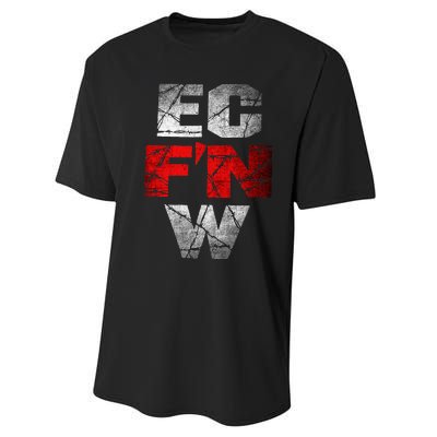 Ec FN W Extreme Championship Wrestling Ecw Performance Sprint T-Shirt