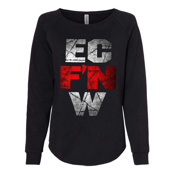 Ec FN W Extreme Championship Wrestling Ecw Womens California Wash Sweatshirt