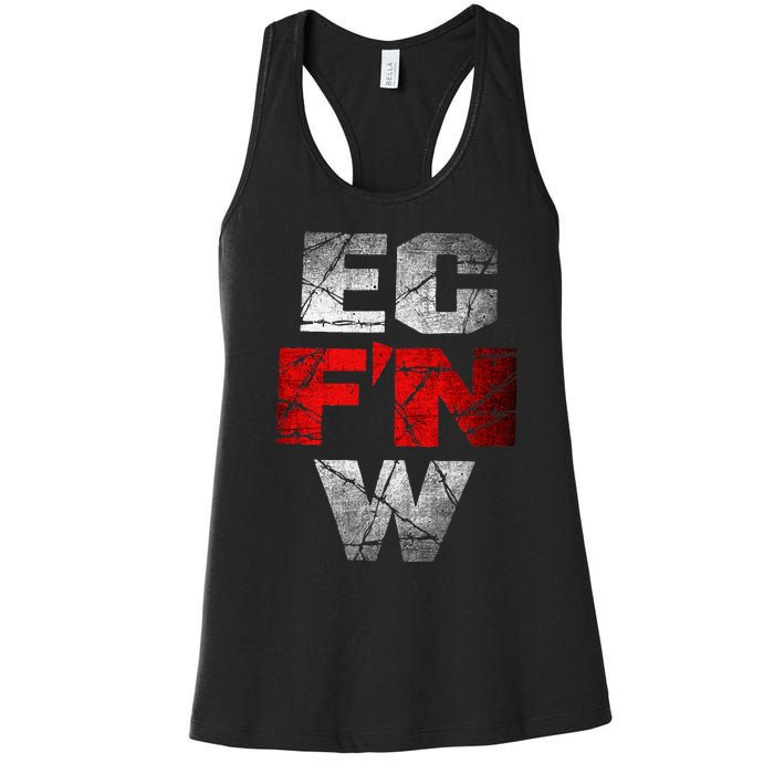 Ec FN W Extreme Championship Wrestling Ecw Women's Racerback Tank