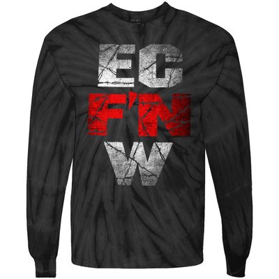 Ec FN W Extreme Championship Wrestling Ecw Tie-Dye Long Sleeve Shirt