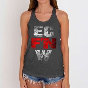 Ec FN W Extreme Championship Wrestling Ecw Women's Knotted Racerback Tank