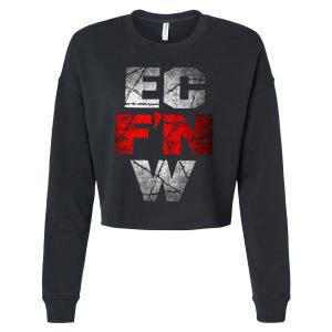 Ec FN W Extreme Championship Wrestling Ecw Cropped Pullover Crew