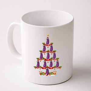 Eggplant Fruit Xmas Tree Lighting Eggplant Christmas Tree Cool Gift Coffee Mug