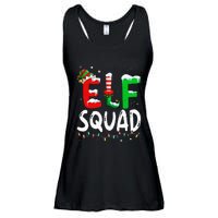 Elf Family Xmas Matching Pajamas Elf Squad  Ladies Essential Flowy Tank