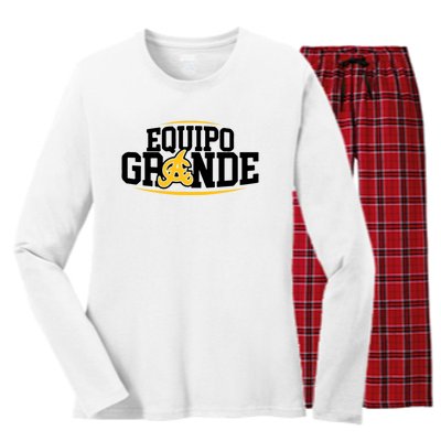 Equipo Grande Aguilas Cibaenas La lena ta aqui Santiago Women's Long Sleeve Flannel Pajama Set 