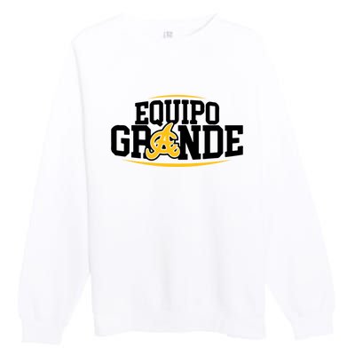 Equipo Grande Aguilas Cibaenas La lena ta aqui Santiago Premium Crewneck Sweatshirt