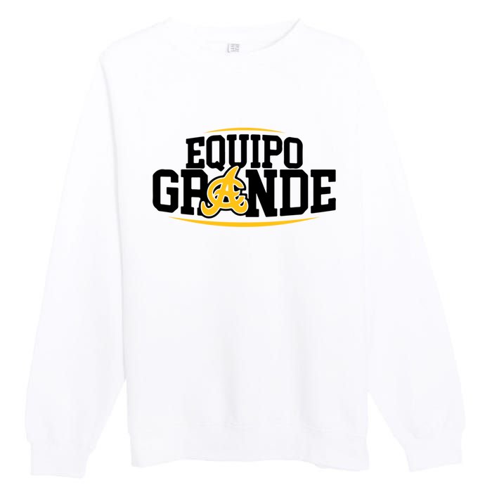 Equipo Grande Aguilas Cibaenas La lena ta aqui Santiago Premium Crewneck Sweatshirt