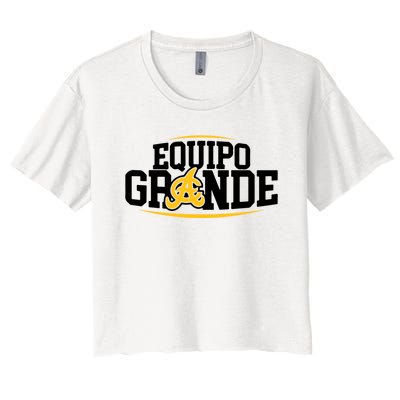 Equipo Grande Aguilas Cibaenas La lena ta aqui Santiago Women's Crop Top Tee