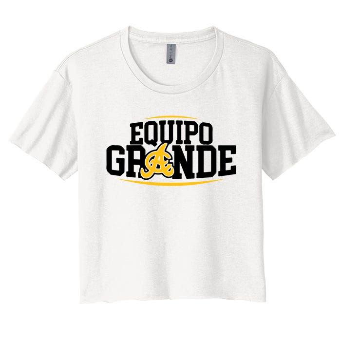 Equipo Grande Aguilas Cibaenas La lena ta aqui Santiago Women's Crop Top Tee