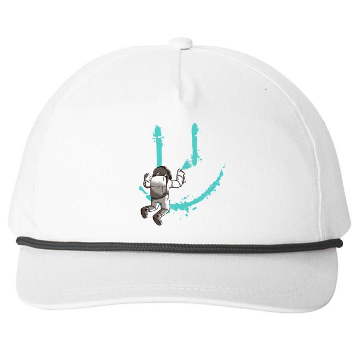 EDM Graffiti Astronaut Design Dance Rave Music Festival Snapback Five-Panel Rope Hat