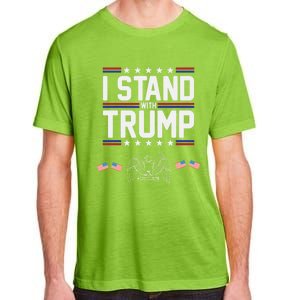 Eagle Graphic American Flag I Stand With Trump Gift Adult ChromaSoft Performance T-Shirt