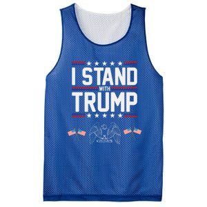 Eagle Graphic American Flag I Stand With Trump Gift Mesh Reversible Basketball Jersey Tank