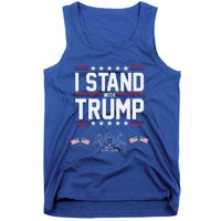 Eagle Graphic American Flag I Stand With Trump Gift Tank Top