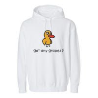 Embroidered Got Any Grapes Duck Garment-Dyed Fleece Hoodie