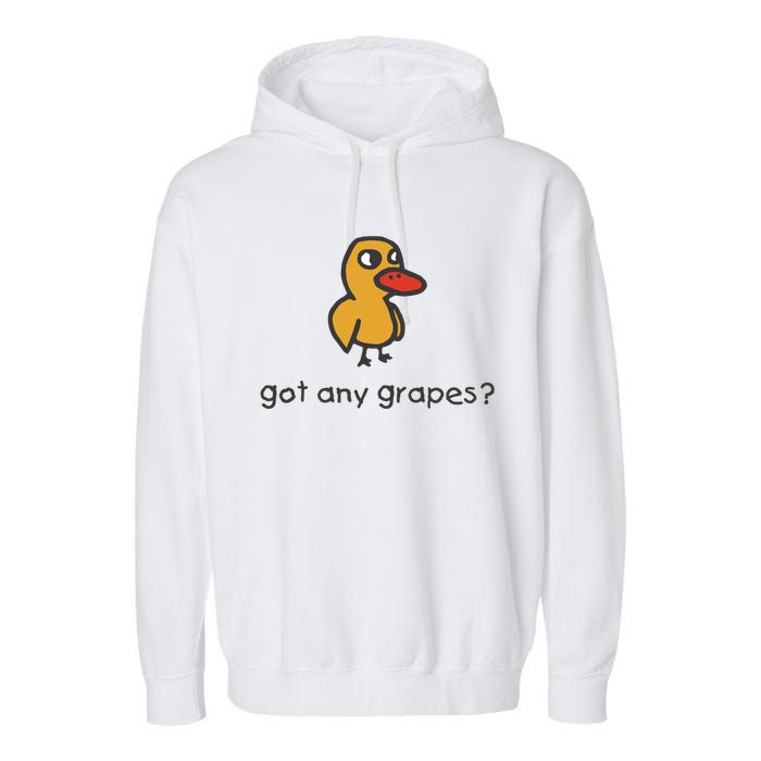 Embroidered Got Any Grapes Duck Garment-Dyed Fleece Hoodie