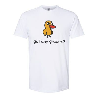 Embroidered Got Any Grapes Duck Softstyle CVC T-Shirt