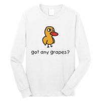 Embroidered Got Any Grapes Duck Long Sleeve Shirt