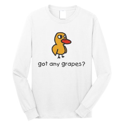 Embroidered Got Any Grapes Duck Long Sleeve Shirt