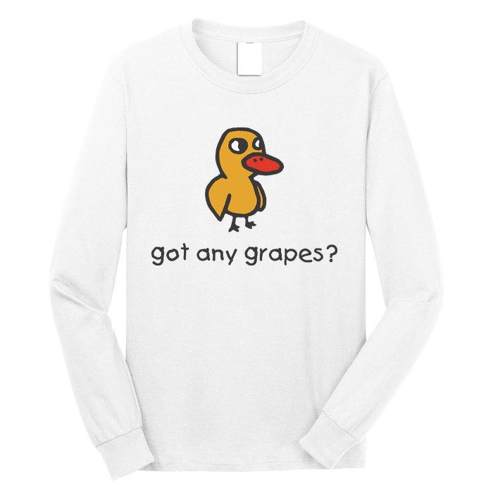 Embroidered Got Any Grapes Duck Long Sleeve Shirt