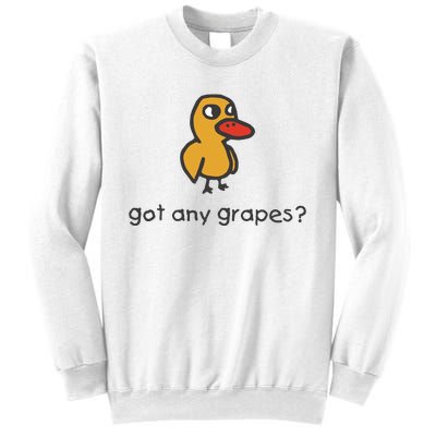 Embroidered Got Any Grapes Duck Sweatshirt