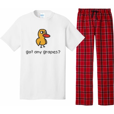 Embroidered Got Any Grapes Duck Pajama Set