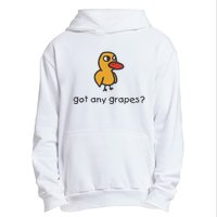 Embroidered Got Any Grapes Duck Urban Pullover Hoodie