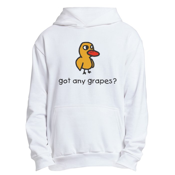 Embroidered Got Any Grapes Duck Urban Pullover Hoodie