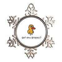 Embroidered Got Any Grapes Duck Metallic Star Ornament