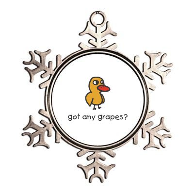 Embroidered Got Any Grapes Duck Metallic Star Ornament